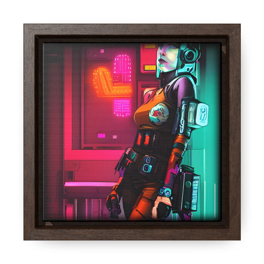 a colorful comic noir illustration painting of a cyberpunk girl in style of digital art symmetry sci fi hyper detailed octane render trending on artstation